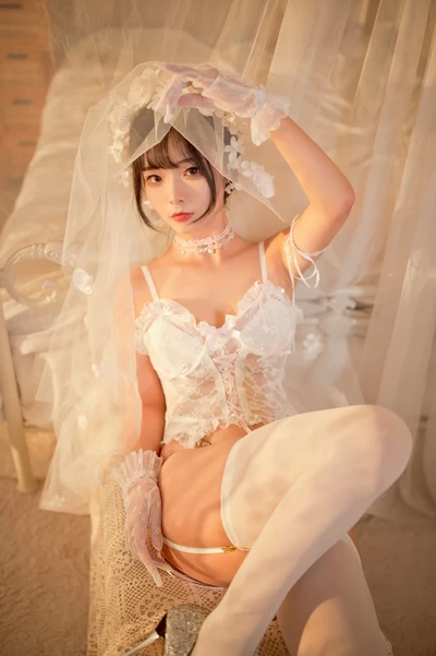 yuuhui玉汇 NO.004 纯白花嫁